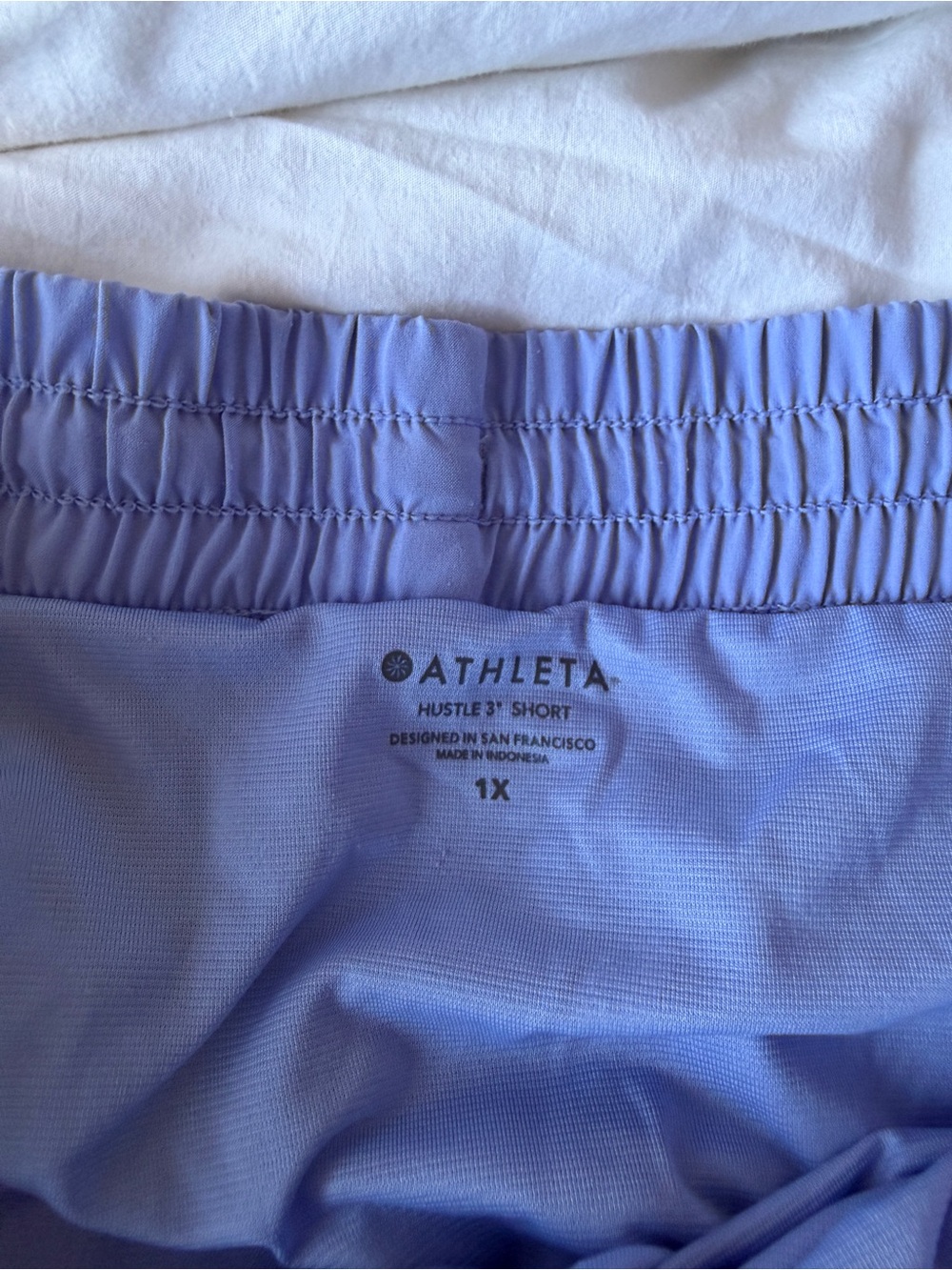 Athleta Womens 1X Lavender Hustle 3" Athletic Shorts